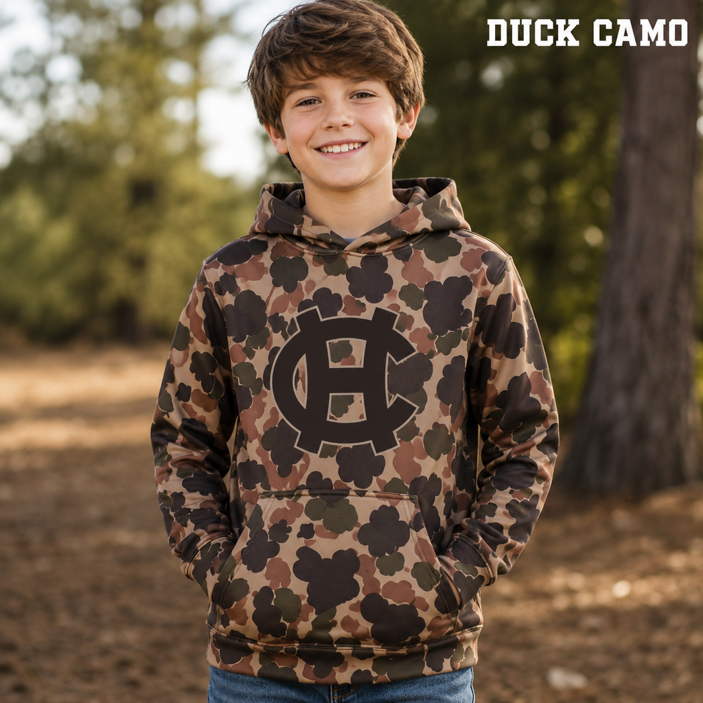 Youth Camo Hoodie with HC Logo