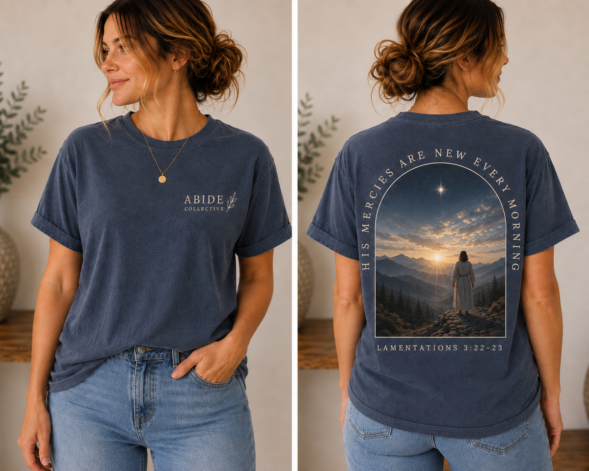 Abide Collective New Mercies Bella+Canvas T-Shirt